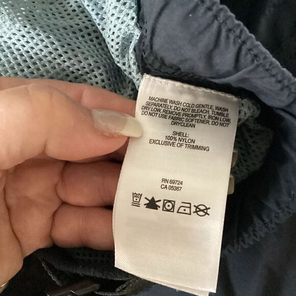 Columbia Mens Sz 2XL Nylon Shorts Navy Elastic Waist Belt Mesh Lining Fishing - Picture 5 of 9